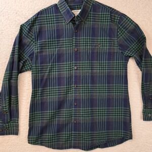 Orvis Shirts Mens Button Down Shirt Medium Micro Check Long Sleeve Cotton